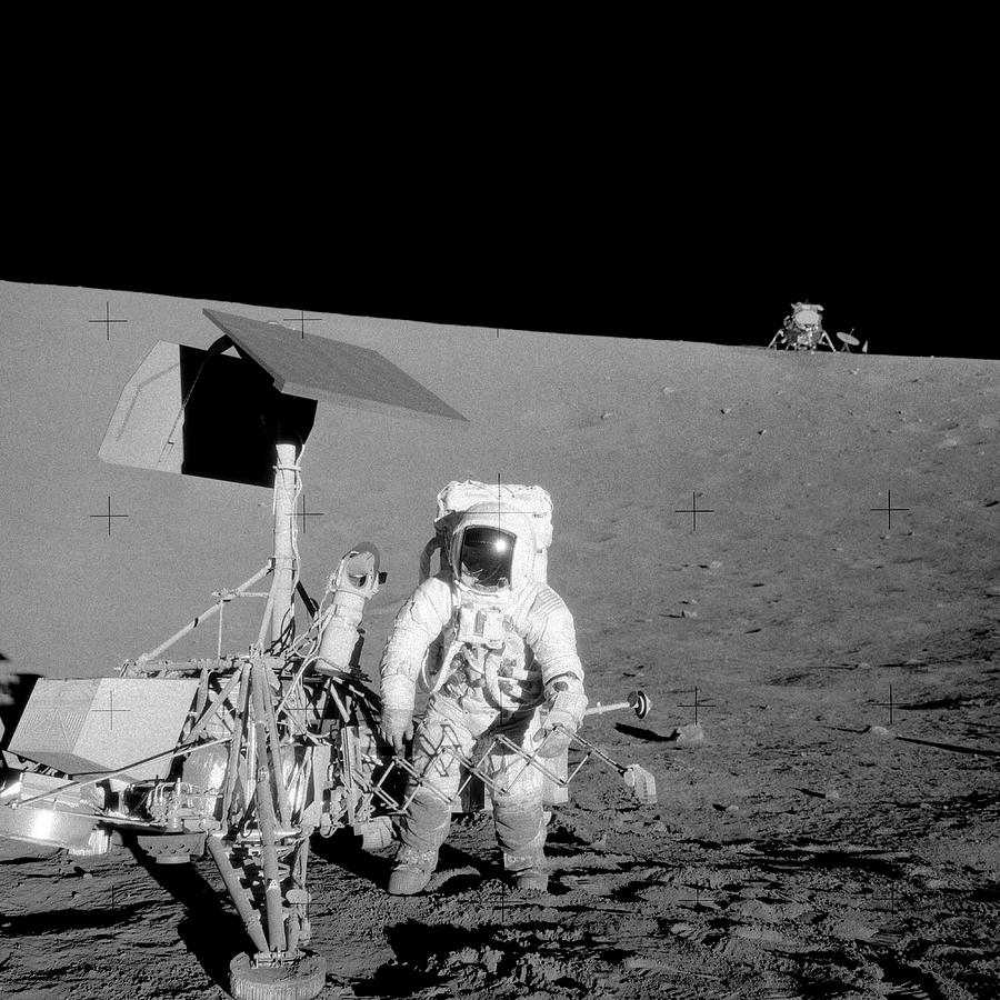 Apollo 12 Alan Bean at Surveyor III Photograph by Apollospace