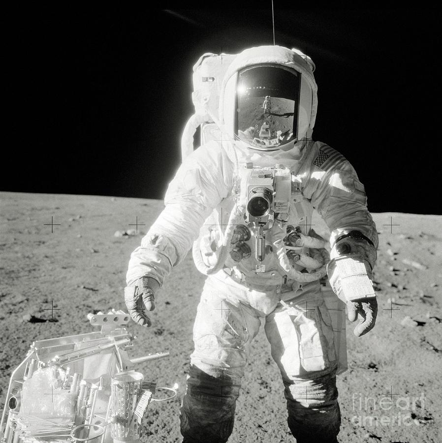Apollo 12 Astronaut Bean On The Moon Photograph by Nasa/science Photo Library