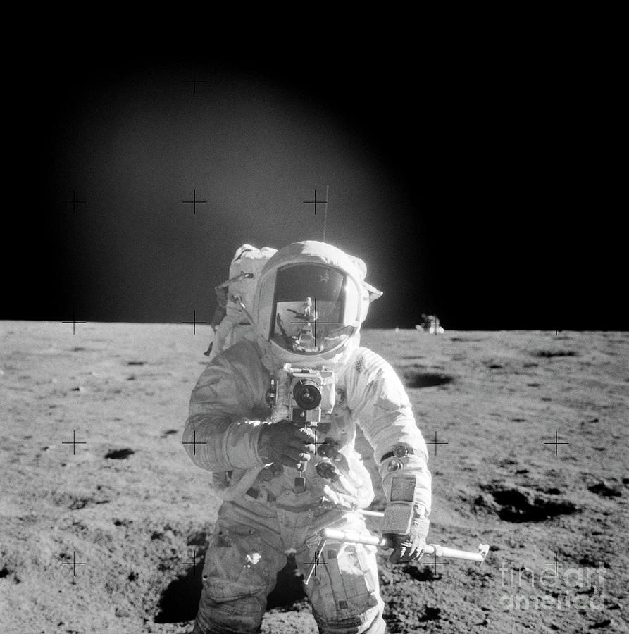 Apollo 12 Astronaut Conrad On The Moon Photograph by Nasa/science Photo Library