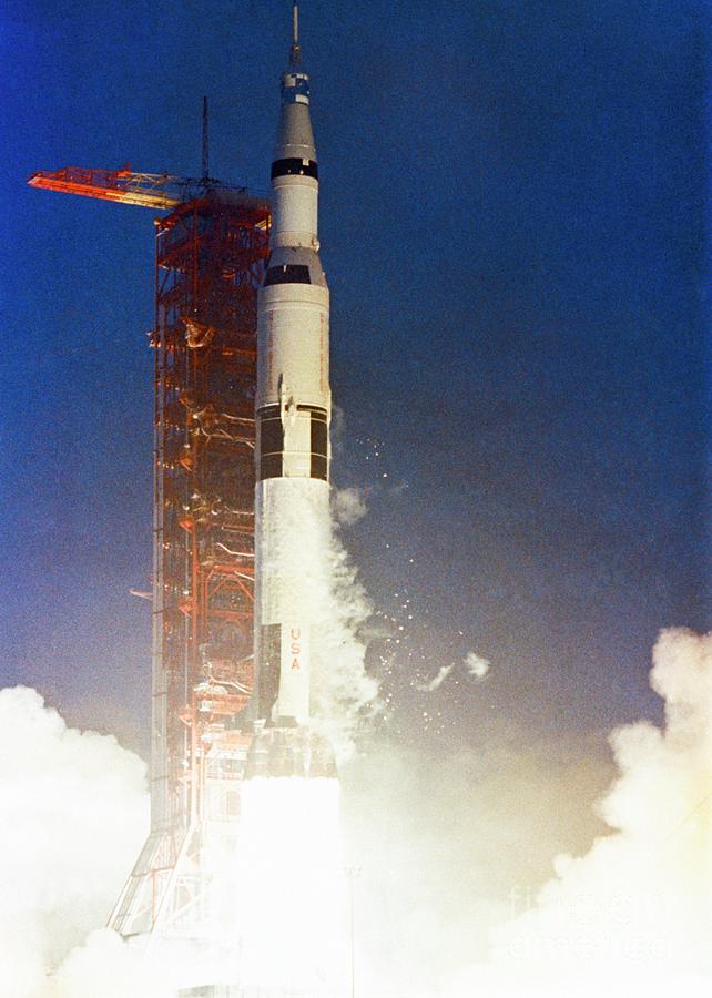 Apollo 12 Launch Photograph by Nasa/science Photo Library