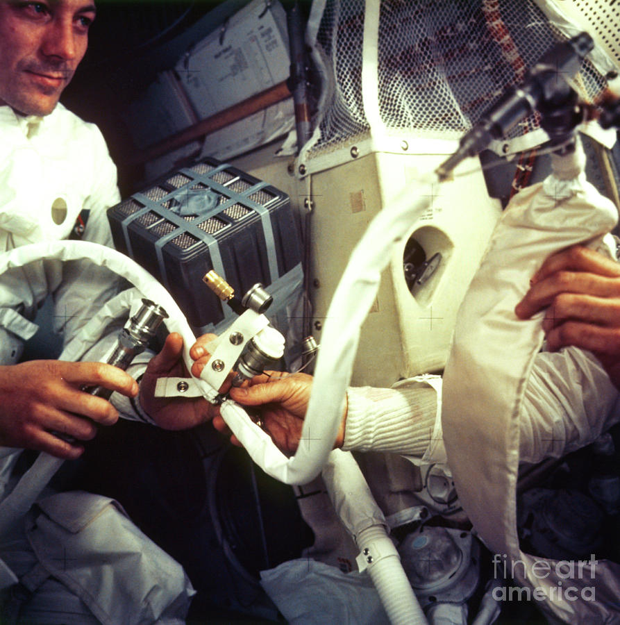 Apollo 13 Astronauts Photograph by Nasa/science Photo Library