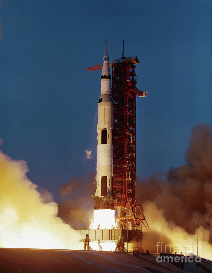Apollo 13 Saturn V Space Vehicle Photograph by Bettmann