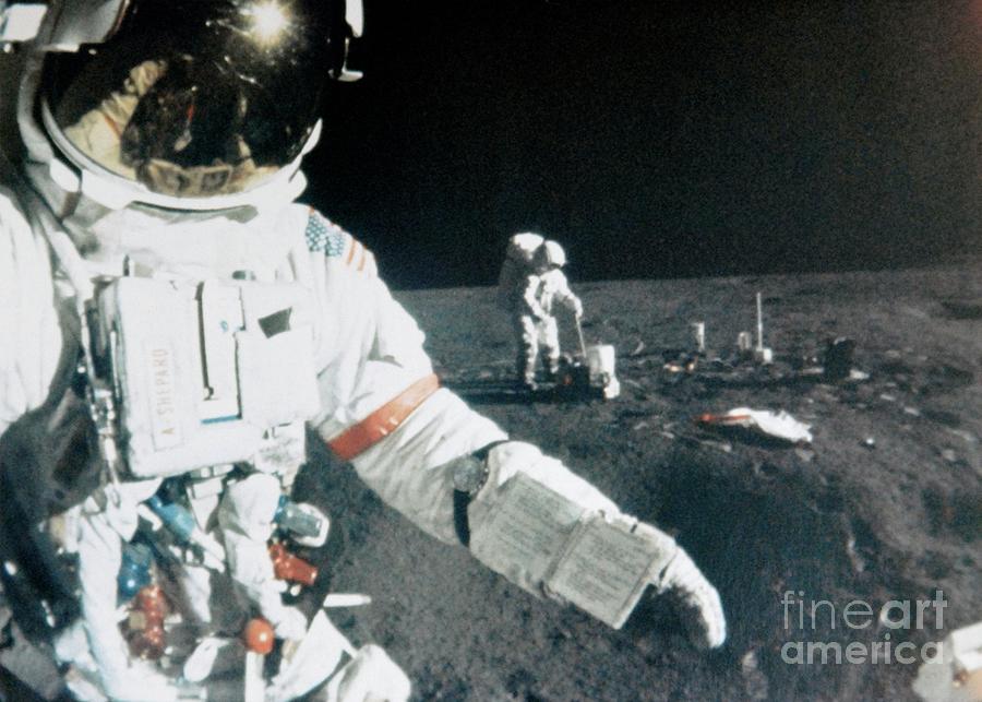 Apollo 14 Moon Landings Photograph by Nasa/vrs/science Photo Library