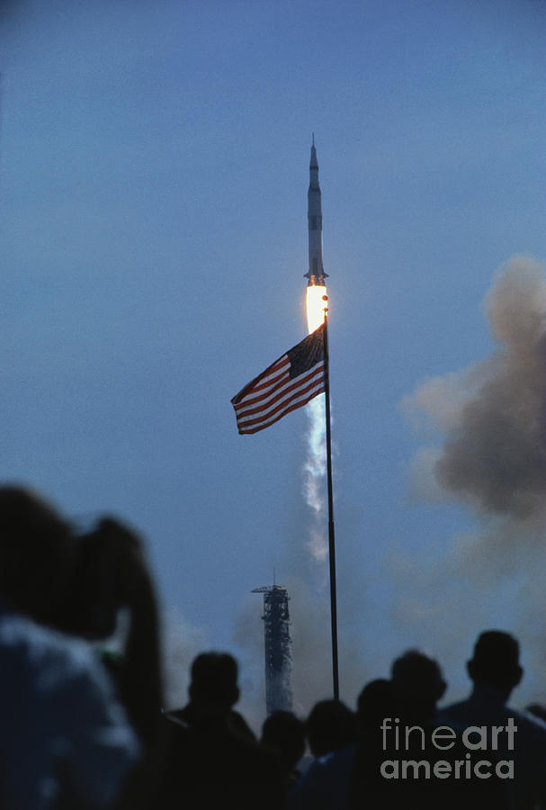 Apollo 15 Blasting Photograph by Bettmann