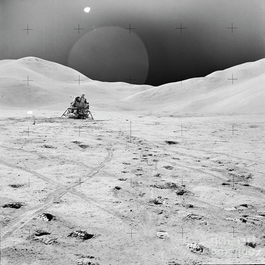 Apollo 15 Lunar Lander falcon On The Moon Photograph by Nasa/science Photo Library
