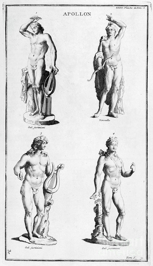 Apollo, 1757. Artist Bernard De Drawing by Print Collector
