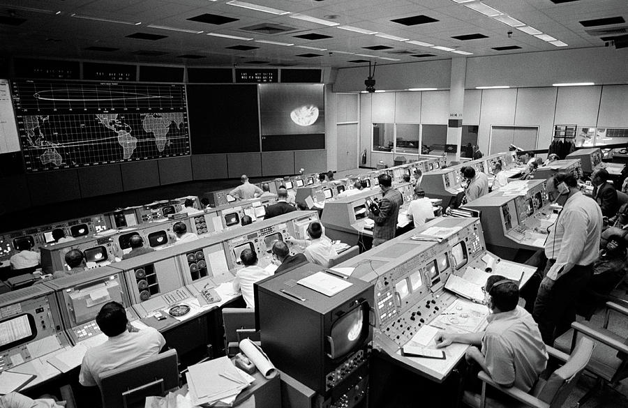 Apollo 8, Mission Operations Control Photograph by Science Source