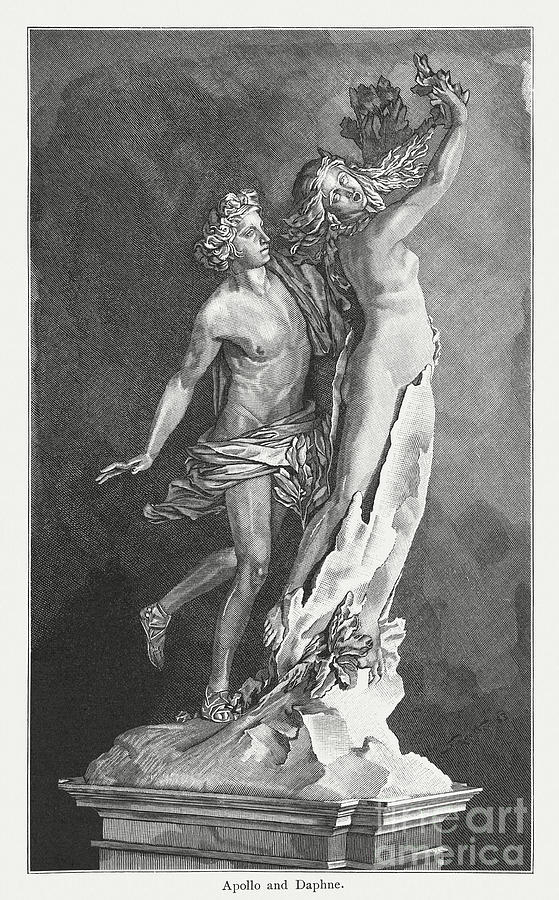 Apollo And Daphne, Created 162223 Digital Art by Zu 09