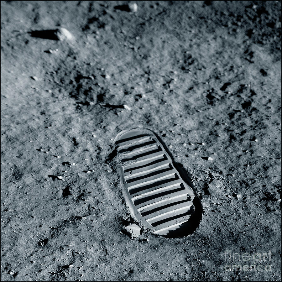 Apollo Bootprint On The Moon by Detlev Van Ravenswaay/science Photo Library