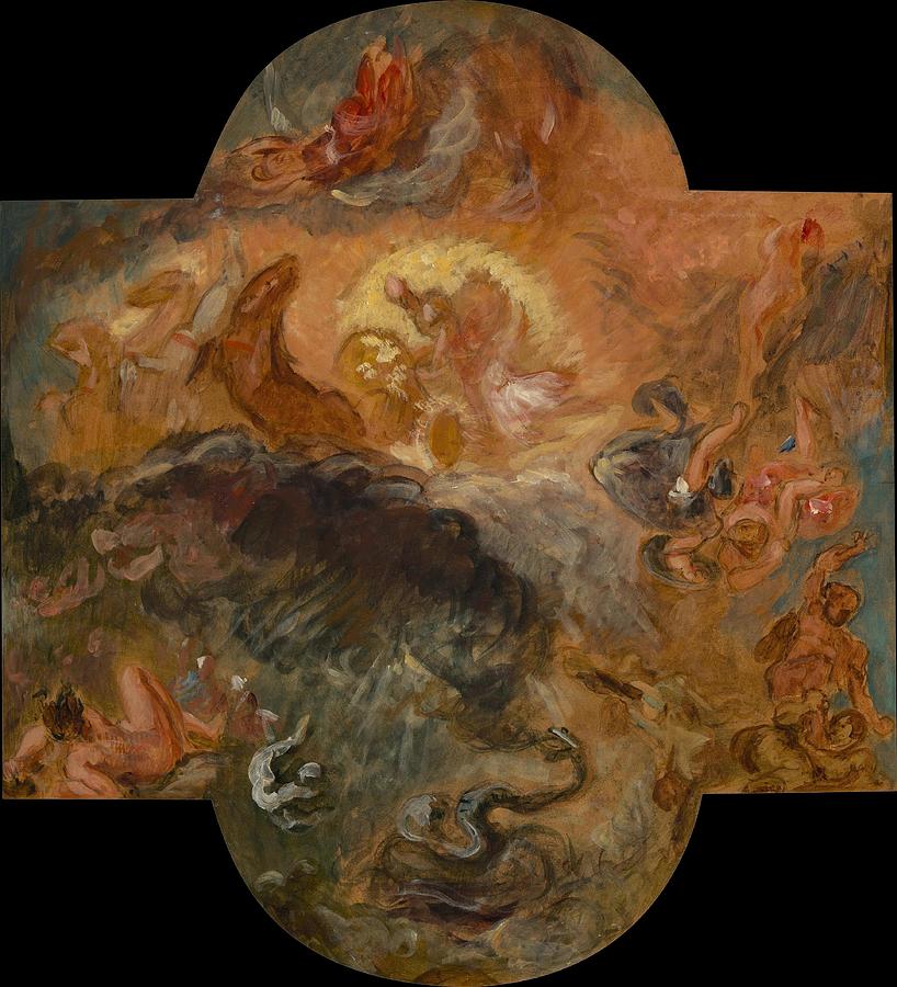 Apollo Slays Python (detail) 1850-51 | lupon.gov.ph