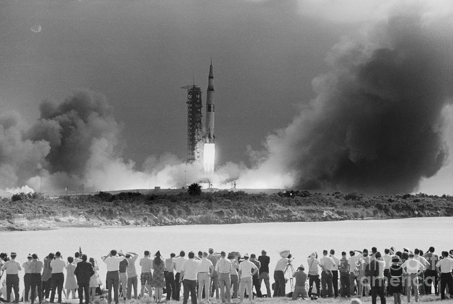Apollo Spacecraft Taking Photograph by Bettmann