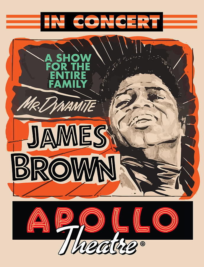 Typography Digital Art - Apollo Theater by Gary Grayson
