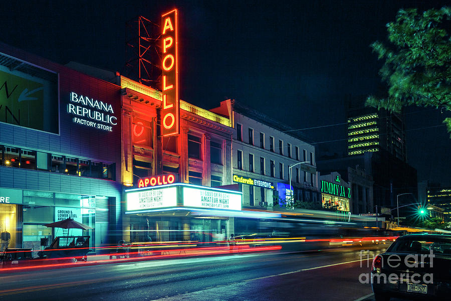 New York City Photograph - Apollo Theater In Harlem Overnight by Torresigner
