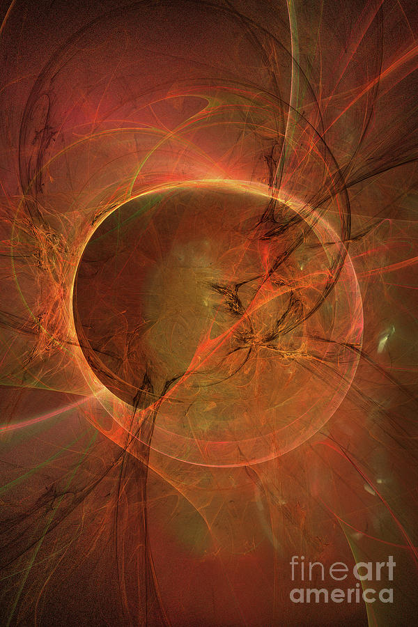 Apophysis Fractal Eye of the Storm Digital Art by Randy Steele