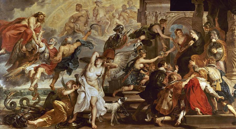 Apotheosis of Henry IV of France -and Henry III of NAvarra- and Regency of Maria of Medici. Painting by Peter Paul Rubens -1577-1640-