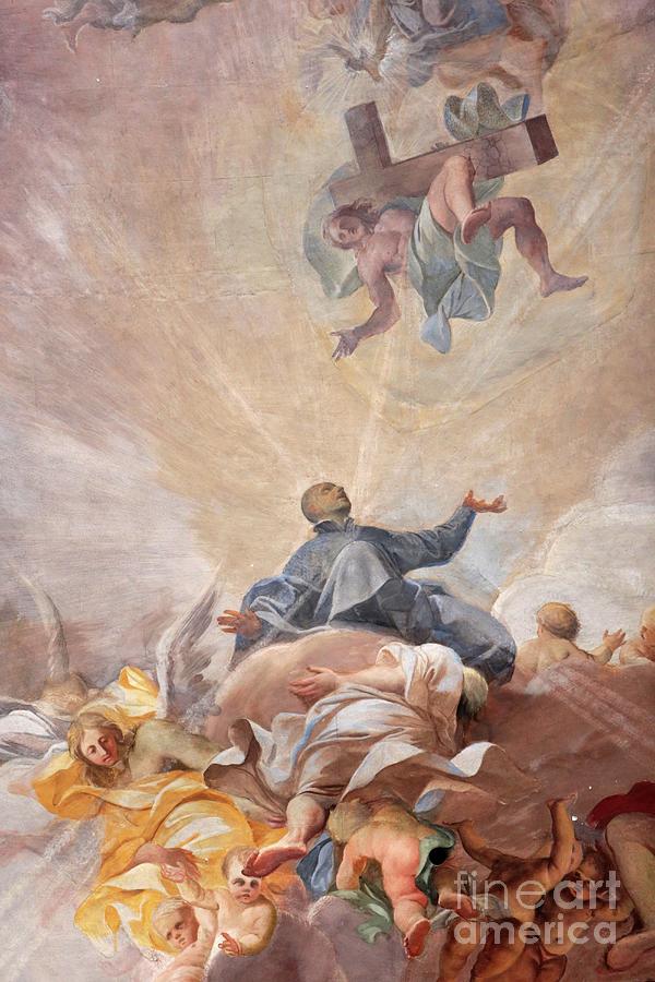 Apotheosis Of St Ignatius Of Loyola And The Allegory Of The Missionary Work Of The Jesuits, 1685 Painting by Andrea Pozzo