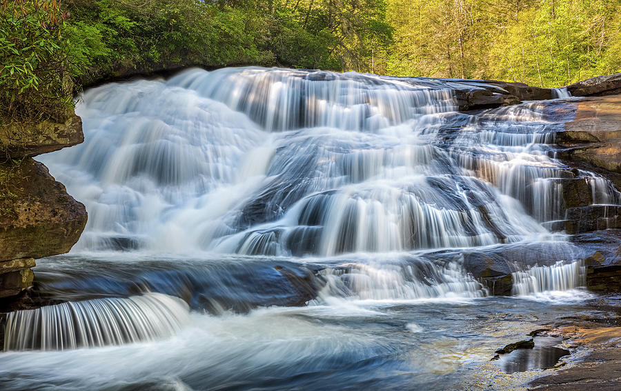 Appalachian Mountains Blue Ridge Waterfall Photograph by Carl Amoth