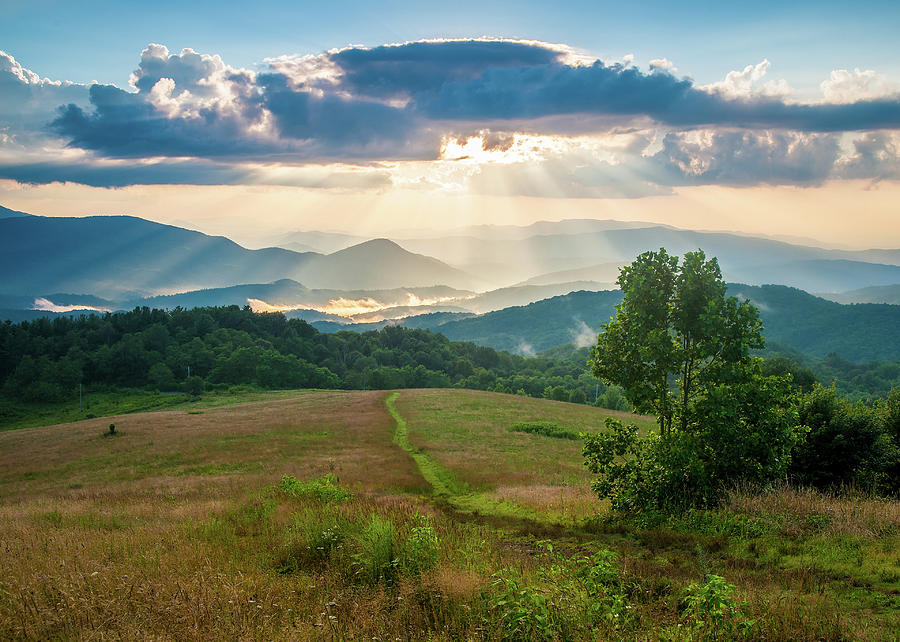 Appalachian Mountains Nc Heavenly Max Patch Photograph