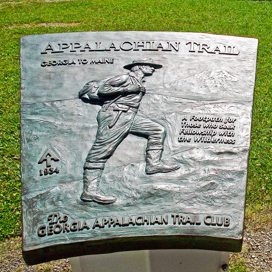 Appalachian Trail Plaque at Beginning of Cap Gaspe Trail in Forillon National Park, Quebec, Canada  Photograph by Ruth Hager