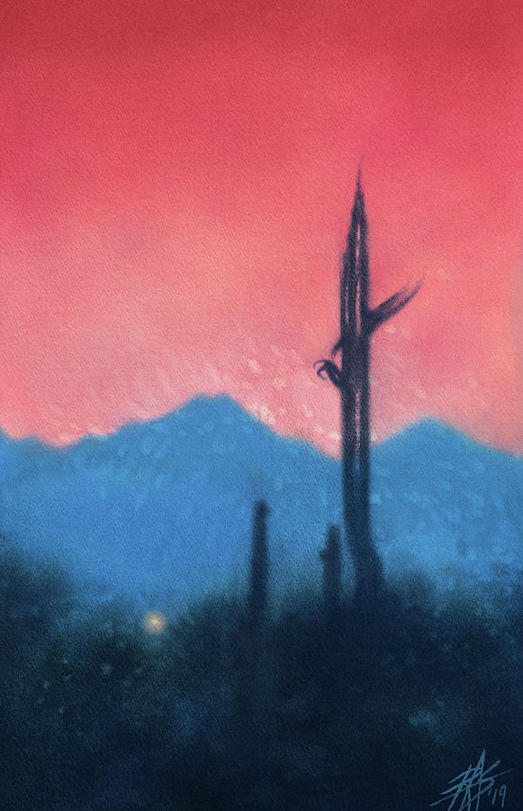Saguaro National Park Painting - Apparition  by Robin Street-Morris