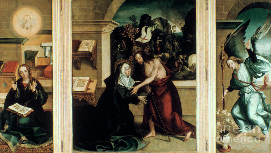 Appearance Of Christ To The Virgin Drawing by Print Collector