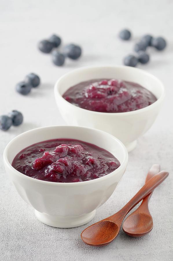 Apple And Blueberry Compote Photograph by Jean-christophe Riou