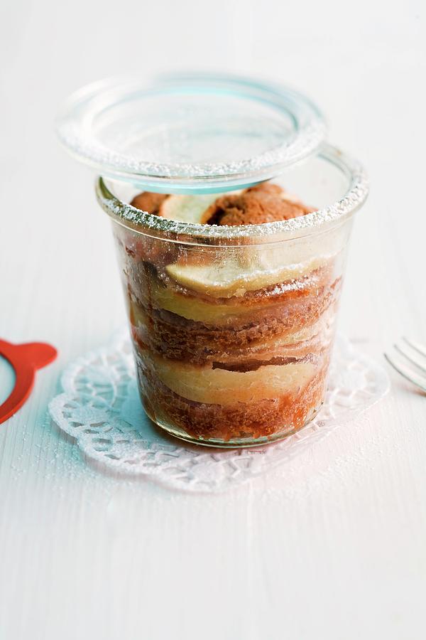 Apple And Cinnamon Cake In A Jar Photograph by Michael Wissing