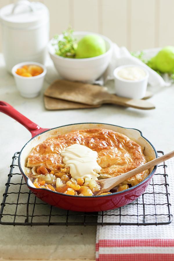 Apple And Pear Pie Photograph by Andrew Young