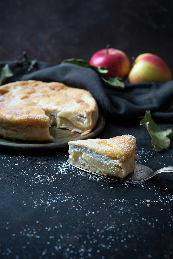 Apple And Quark Cake vegan Photograph by Kati Neudert