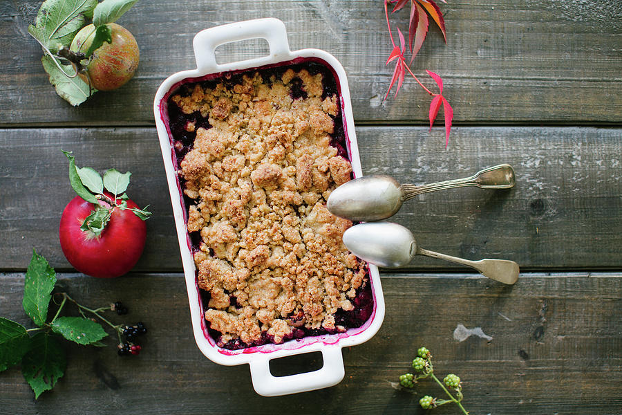 Apple Berry Crumble Photograph by Ingwervanille