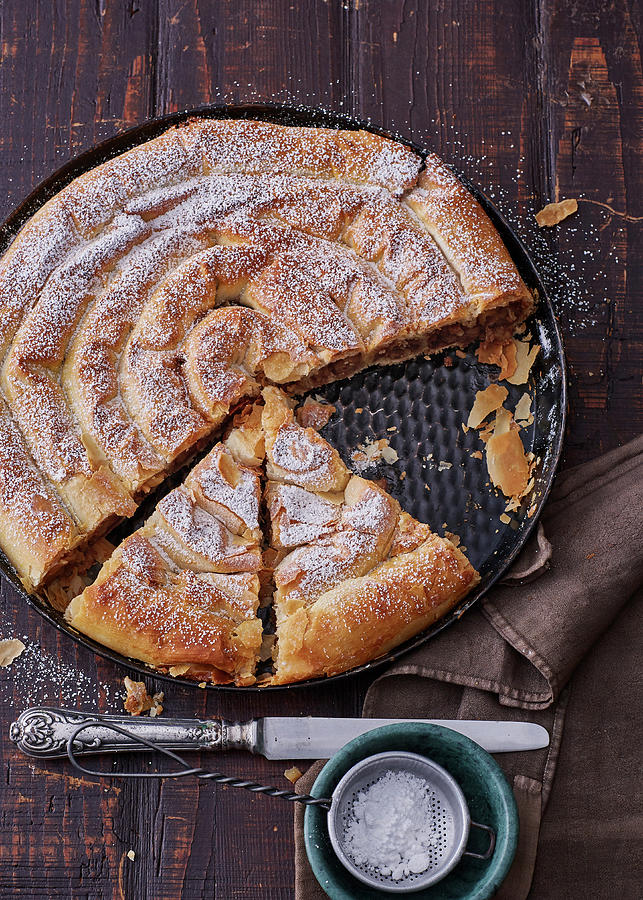 Apple Bun Brek Cake, With A Slice Missing Photograph by Julia Stockfood Studios / Hoersch