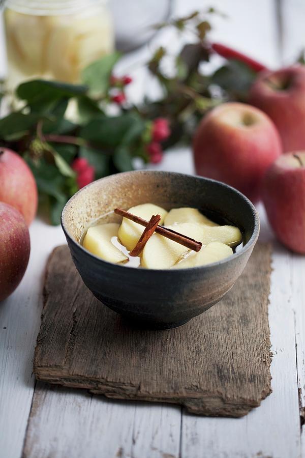 Apple Compote With Cinnamon Photograph by Schindler, Martina
