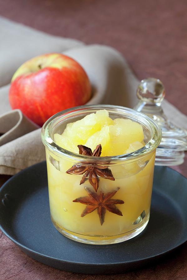 Apple Compote With Star Anise Photograph by Hilde Mche
