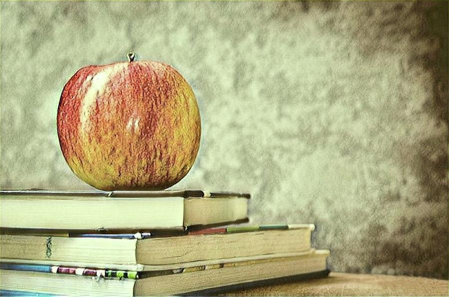 Apple For The Teacher Mixed Media by Teresa Trotter