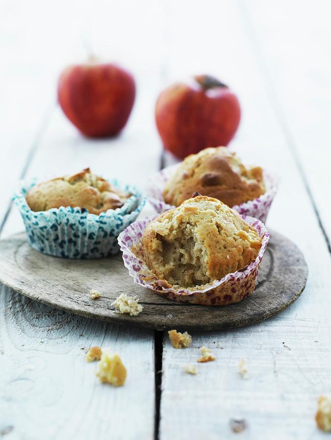 Apple Muffins Photograph by Mikkel Adsbl