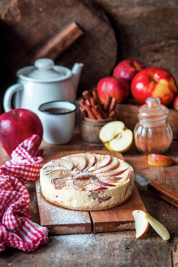 Apple Quark Cake Photograph by Irina Meliukh
