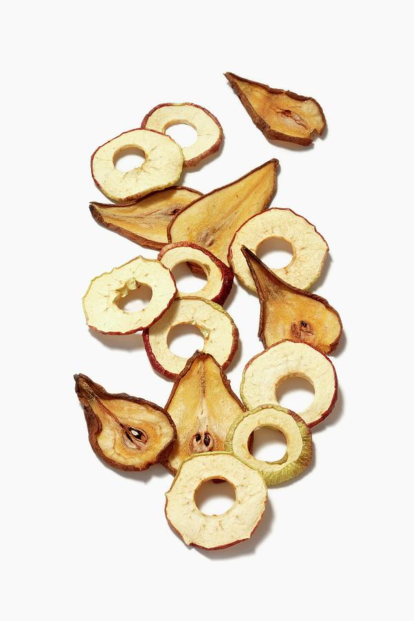 Apple Rings And Slices Of Pear; Dried Photograph by Krger & Gross