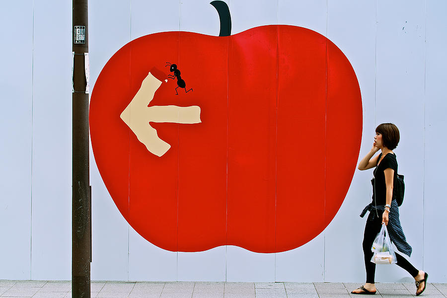Apple Photograph - Apple Street by Shinjiisobe