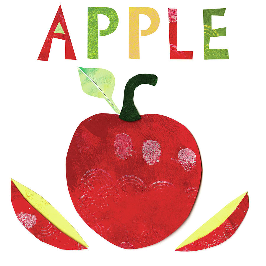Fruit Painting - Apple by Summer Tali Hilty
