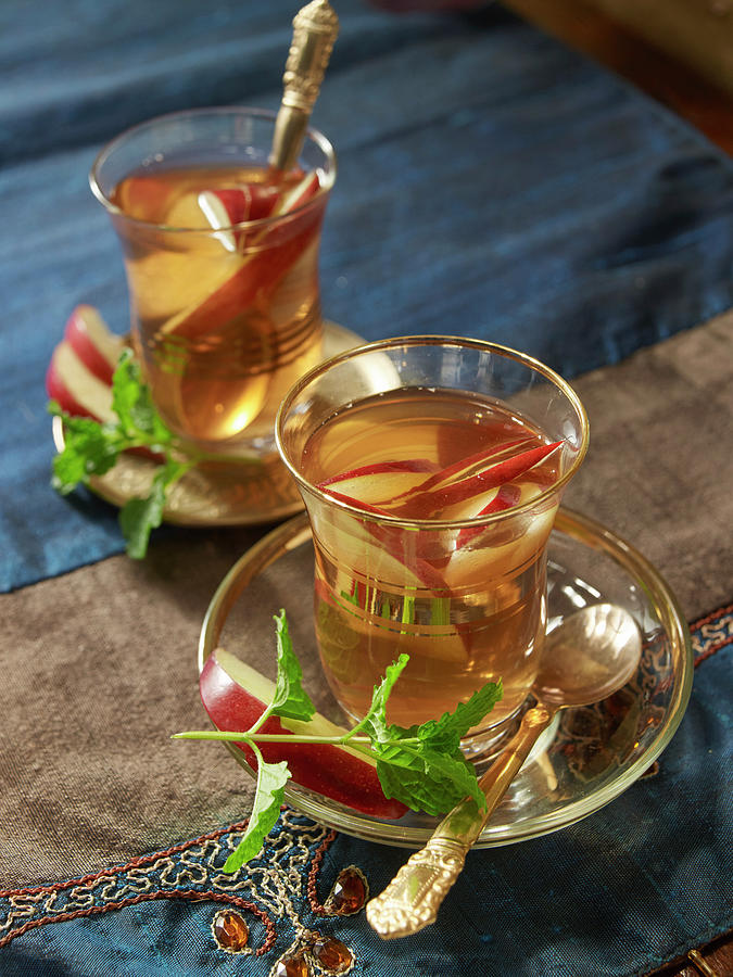 Apple Tea With Mint Photograph by Jan-peter Westermann