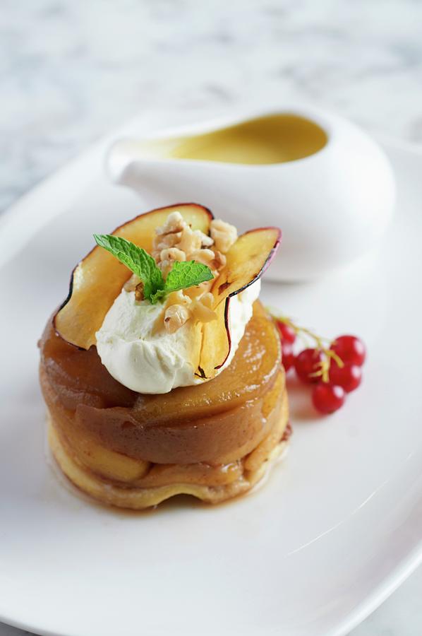 Apple Timbale With Maple Syrup Photograph by Tim Green