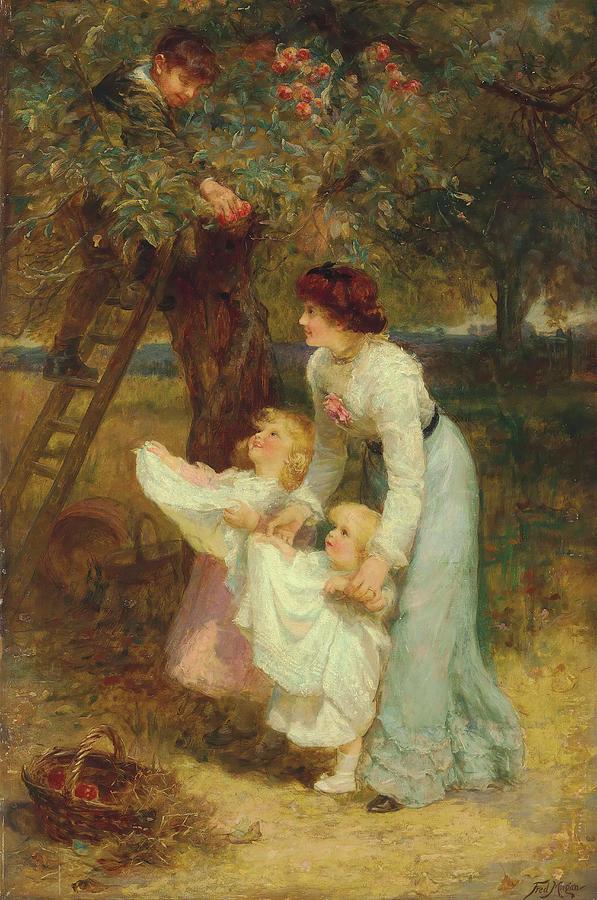 Nature Painting - Apple Time by Frederick Morgan