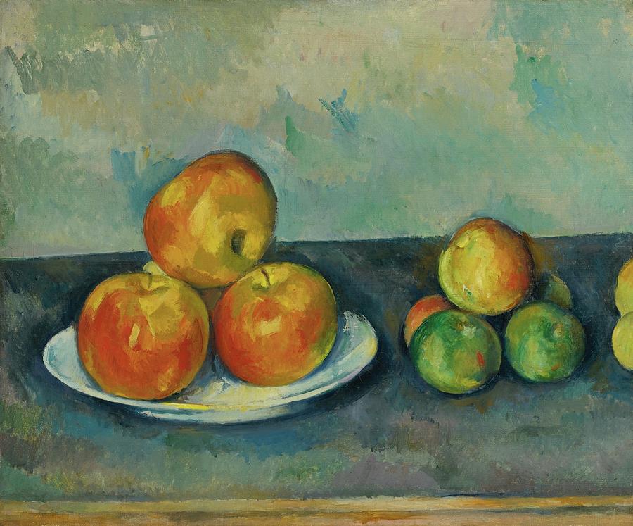 Apples 1889 90 Painting by Paul Cezanne Paintings - Pixels