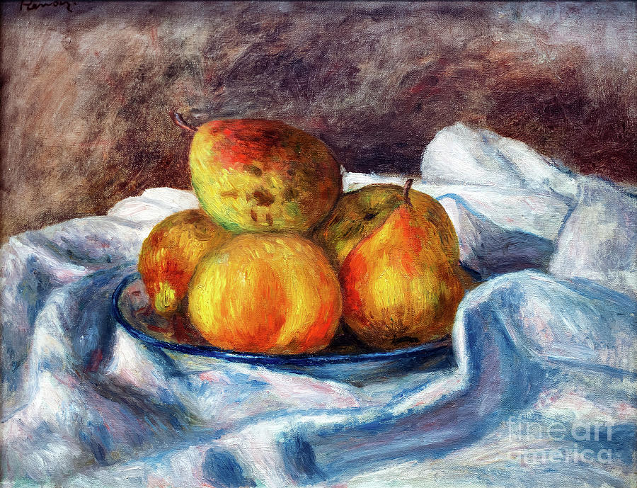 Apples and Pears by Renoir Painting by Auguste Renoir