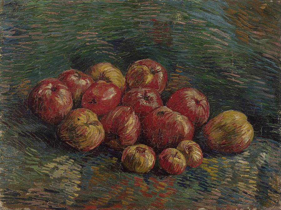 Apples. Date/Period September 1887 - October 1887. Still life. Oil on canvas. Painting by Vincent Van Gogh