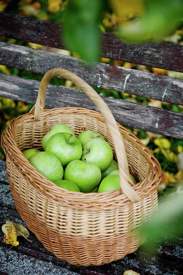 Apples In A Basket Photograph by Johner Images