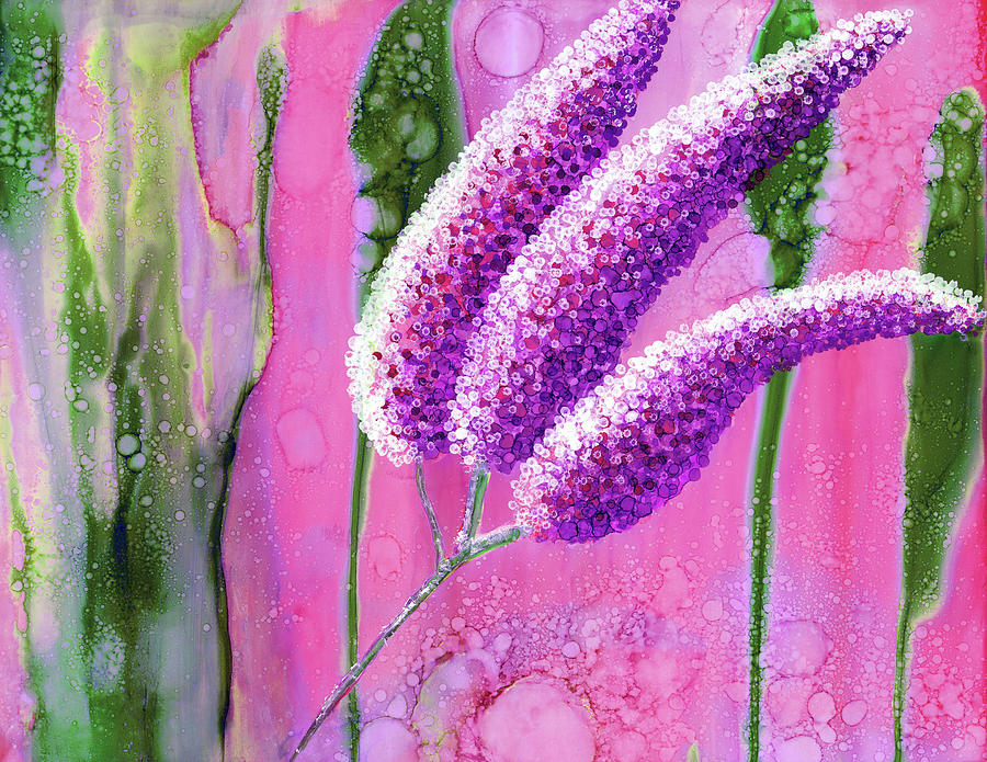 Approaching Lavender Painting by Kimberly Deene Langlois