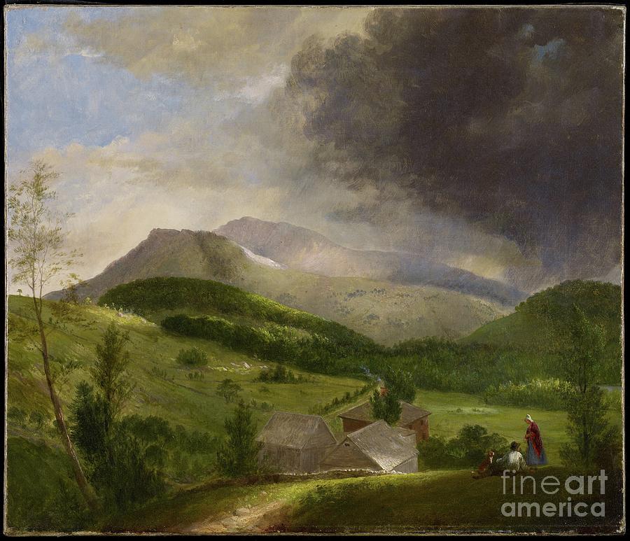 Approaching Storm, White Mountains, 1820s Painting by Alvan Fisher ...