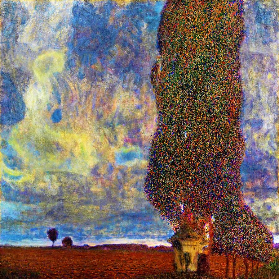 Gustav Klimt Painting - Approaching Thunderstorm,the Large Poplar II - Digital Remastered Edition by Gustav Klimt Gustav Klimt Painting - Approaching Thunderstorm,the Large Poplar II - Digital Remastered Edition by Gustav Klimt