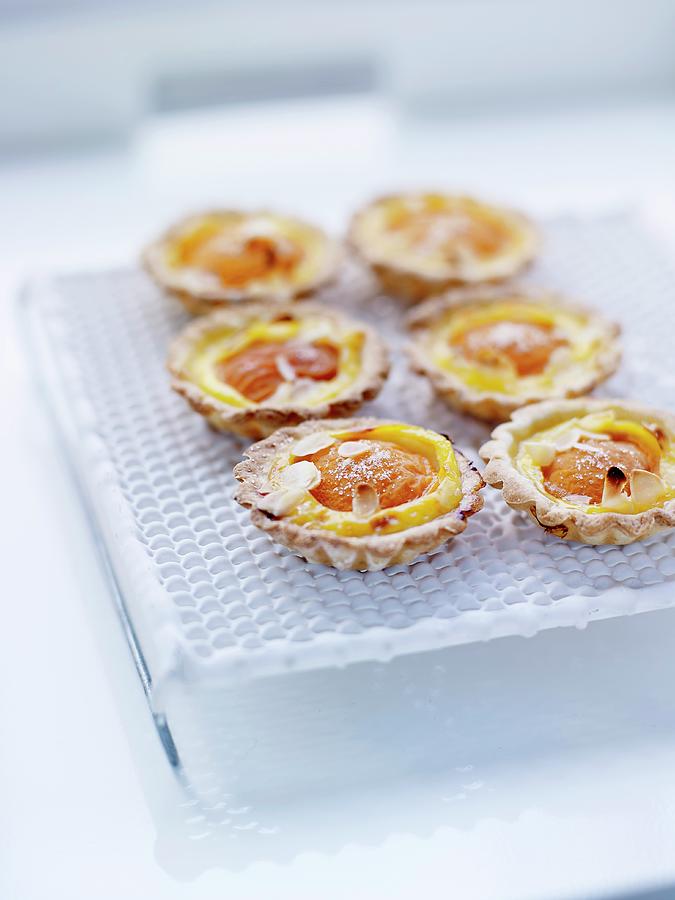 Apricot And Almond Tartlets Photograph by Amiel